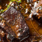 beef short ribs with onion gravy