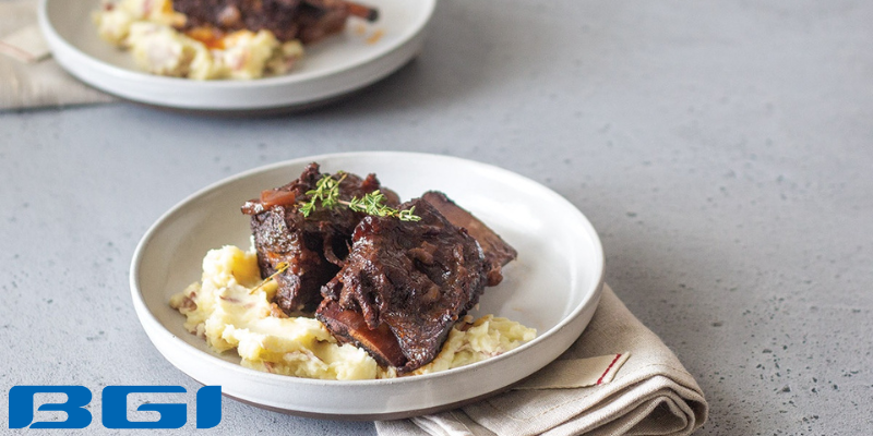 in a Red Wine Braised Short Ribs